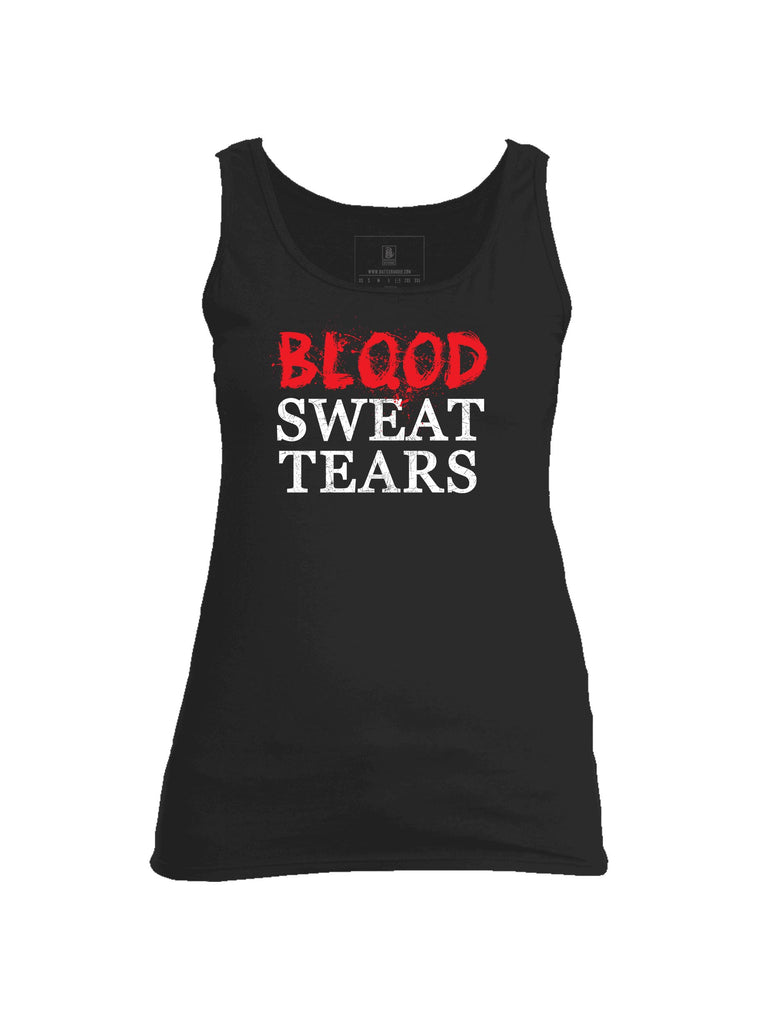 Battleraddle Blood Sweat Tears Womens Cotton Tank Top - Battleraddle® LLC