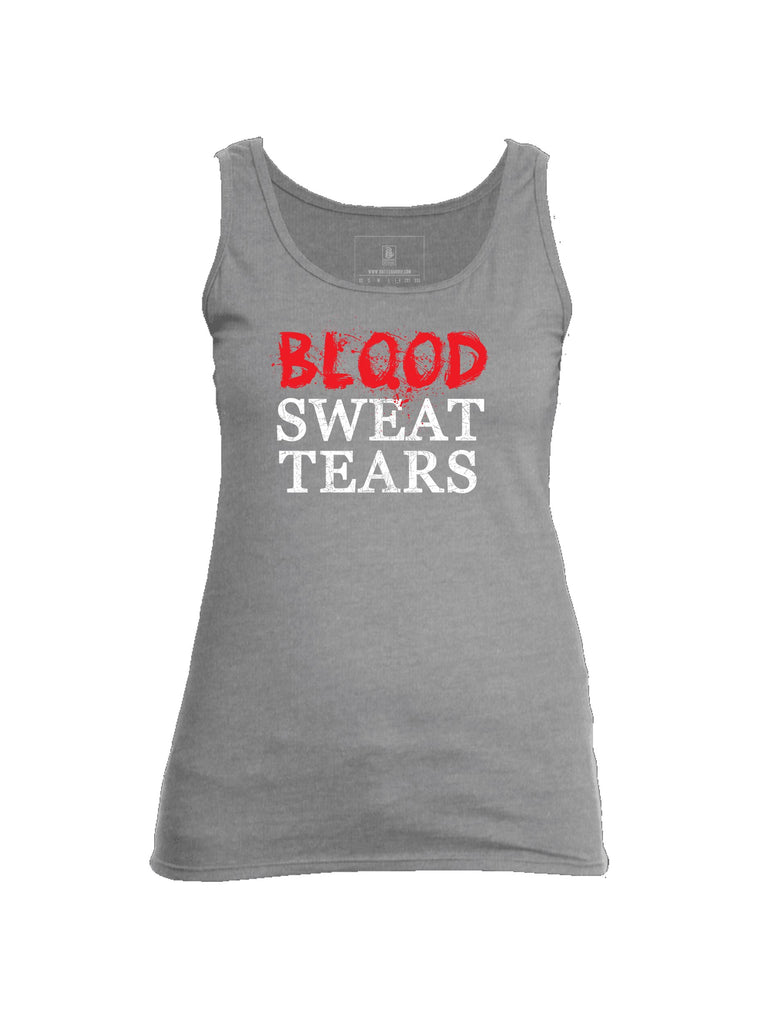 Battleraddle Blood Sweat Tears Womens Cotton Tank Top - Battleraddle® LLC