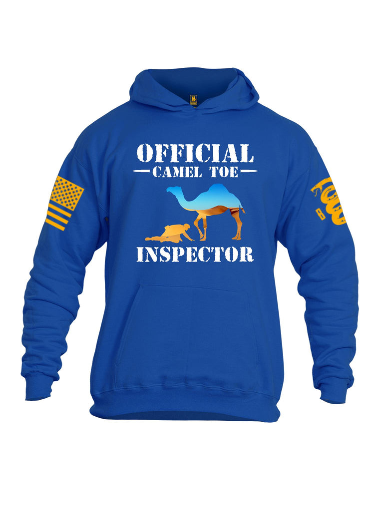 Battleraddle Official Camel Toe Inspector Orange Sleeve Print Mens Cotton Pullover Hoodie With Pockets