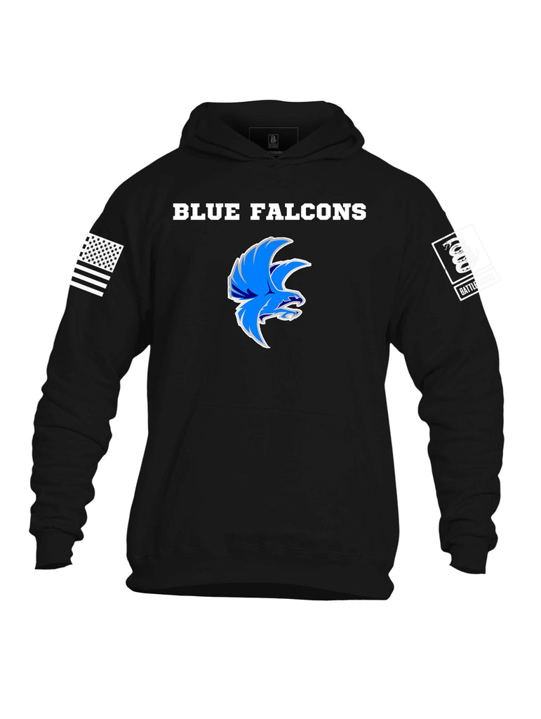 Battleraddle Blue Falcon Mens Hooded Sweatshirt - Battleraddle® LLC