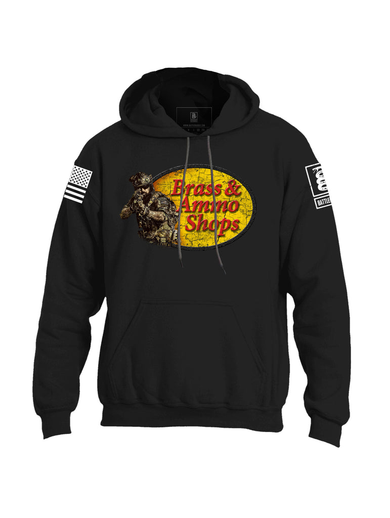 Battleraddle Brass And Ammo Shops V2  Mens Blended Hoodie With Pockets - Battleraddle® LLC
