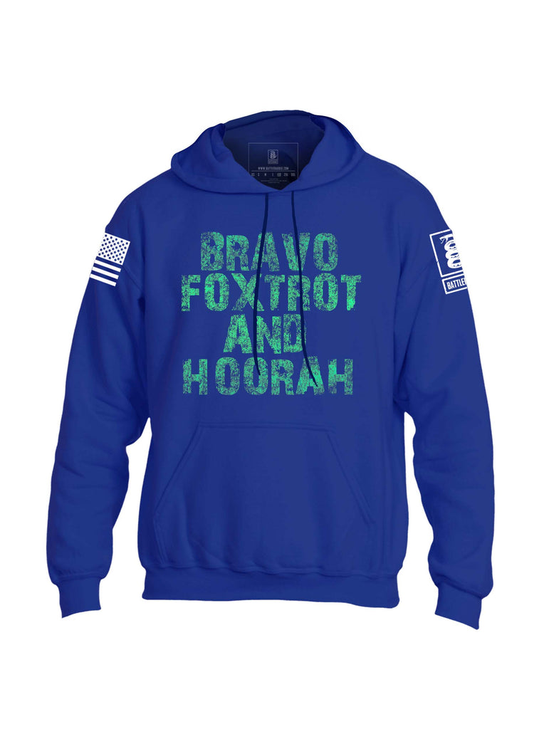 Battleraddle Bravo Foxtrot And Hoorah Mens Blended Hoodie With Pockets - Battleraddle® LLC