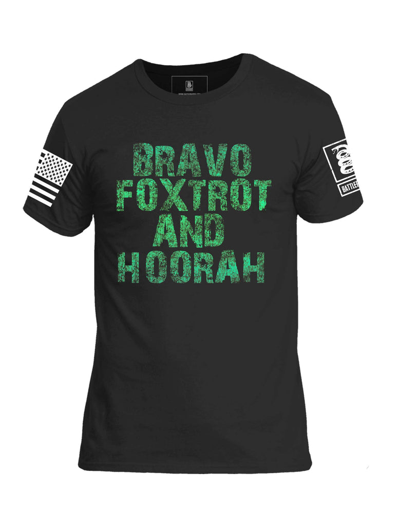 Battleraddle Bravo FoxTrot And Hoorah Mens Crew Neck Cotton T Shirt - Battleraddle® LLC
