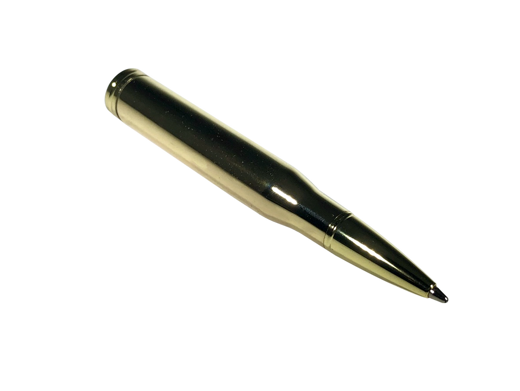 Battleraddle Original Design Authentic Uniform Compliant  Brass Bullet Ballpoint Pen