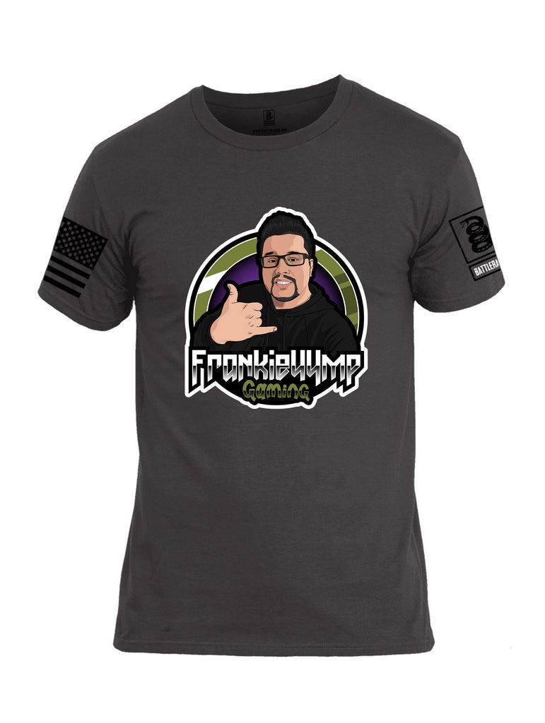 Battleraddle Frankie44Mp Gaming Black Sleeves Men Cotton Crew Neck T-Shirt