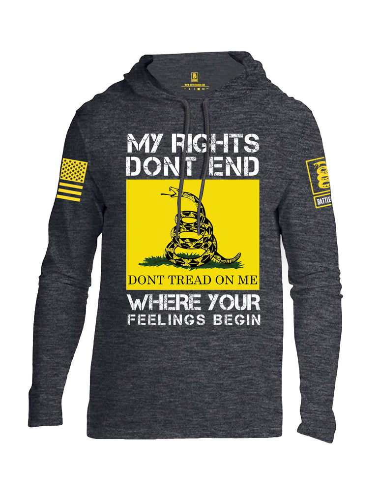 Battleraddle My Rights Dont End Where Your Feelings Begin {sleeve_color} Sleeves Men Cotton Thin Cotton Lightweight Hoodie