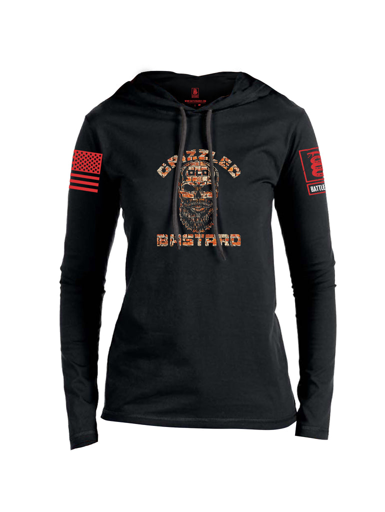 Battleraddle Grizzled Old Bastard  {sleeve_color} Sleeves Women Cotton Thin Cotton Lightweight Hoodie