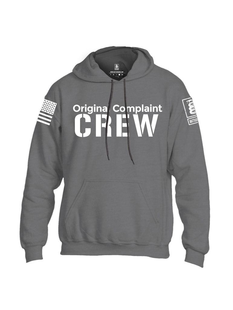 Battleraddle Original Complaint Crew White Sleeves Uni Cotton Blended Hoodie With Pockets