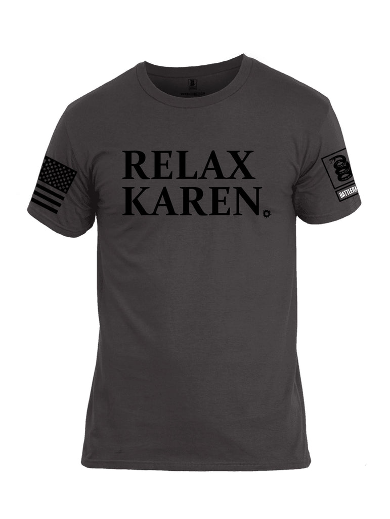Battleraddle Relax Karen Black Sleeves Men Cotton Crew Neck T-Shirt
