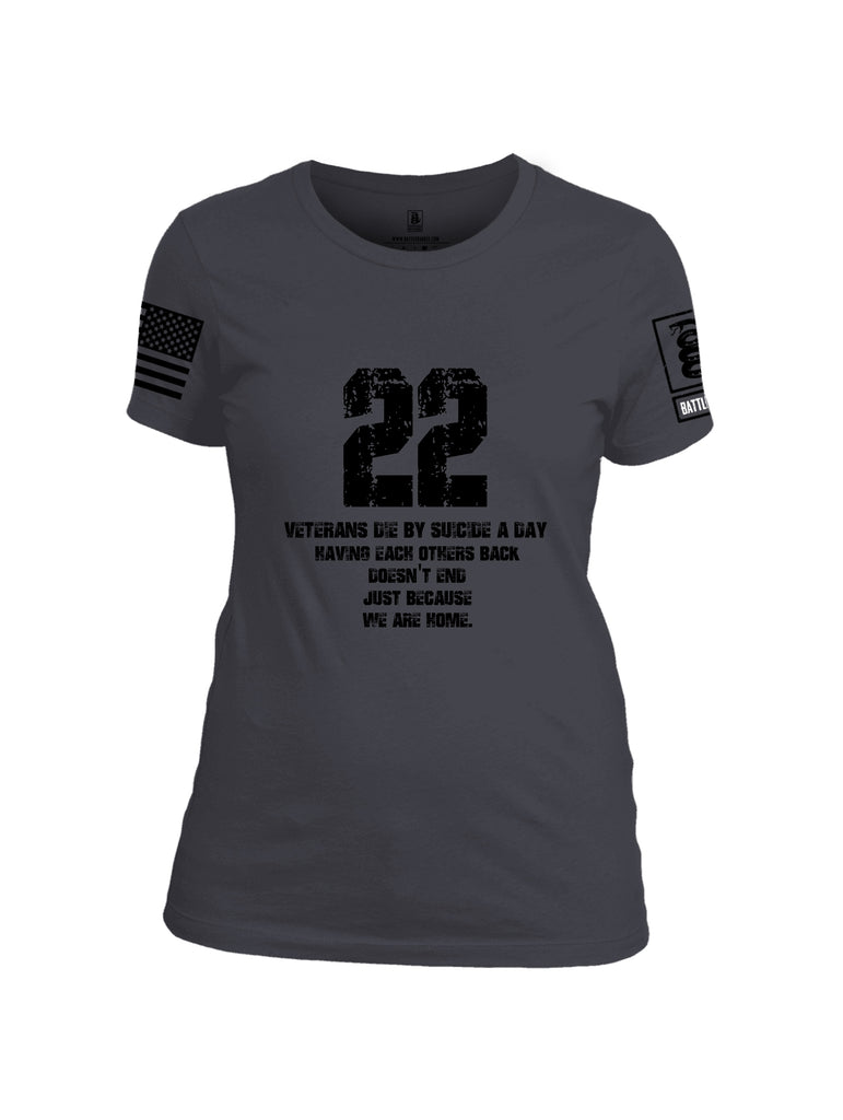 Battleraddle 22 A Day Black {sleeve_color} Sleeves Women Cotton Crew Neck T-Shirt
