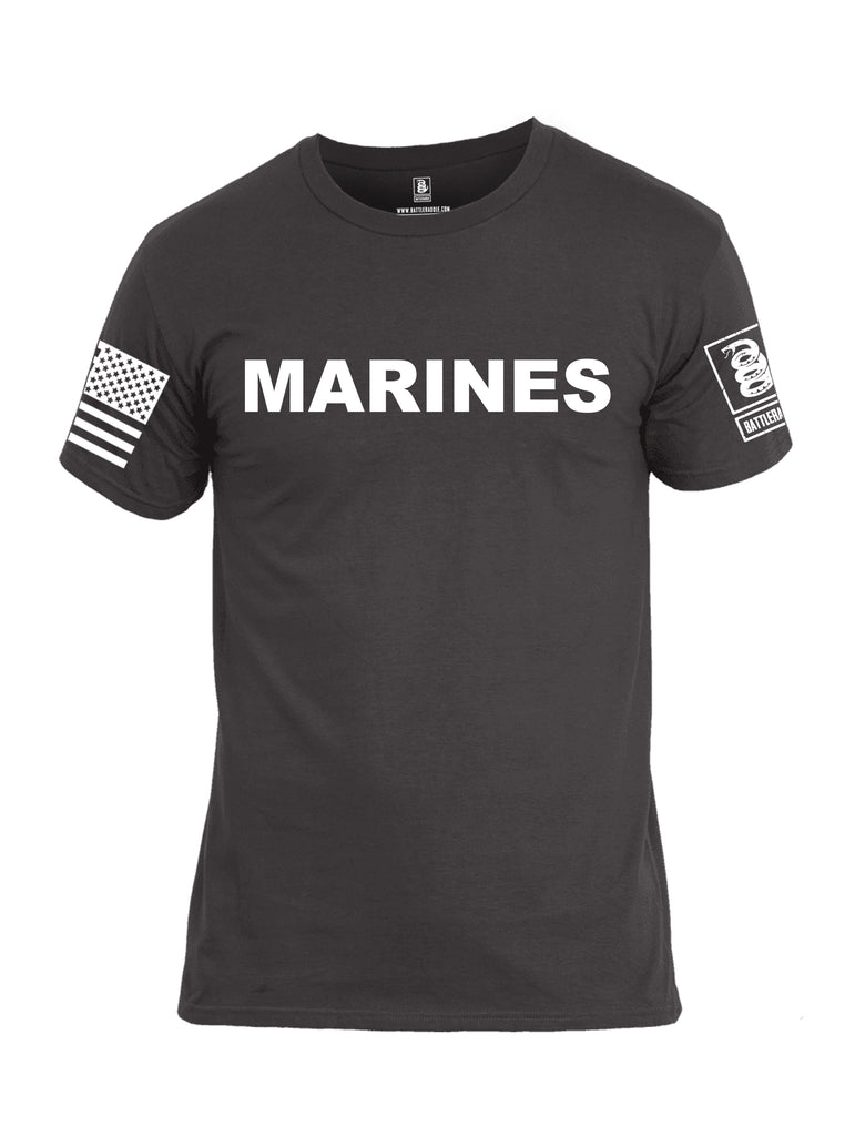 Battleraddle Marines {sleeve_color} Sleeves Men Cotton Crew Neck T-Shirt