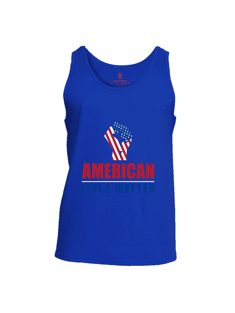 Battleraddle Fist American Lives Matter Men Cotton Cotton Tank Top