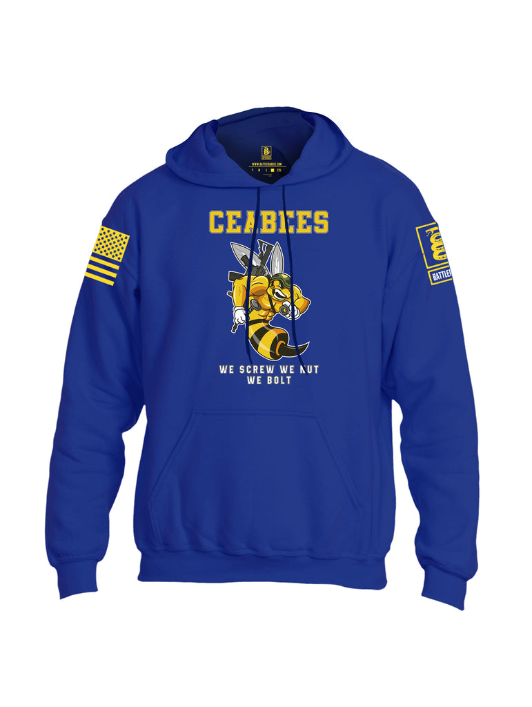 Battleraddle Ceabees We Screw We Nut We Bolt Yellow Sleeve Print Mens Blended Hoodie With Pockets