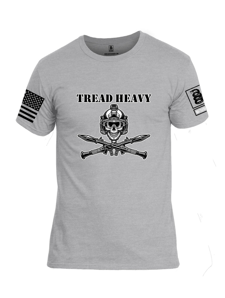 Battleraddle Tread Heavy Black Sleeves Men Cotton Crew Neck T-Shirt