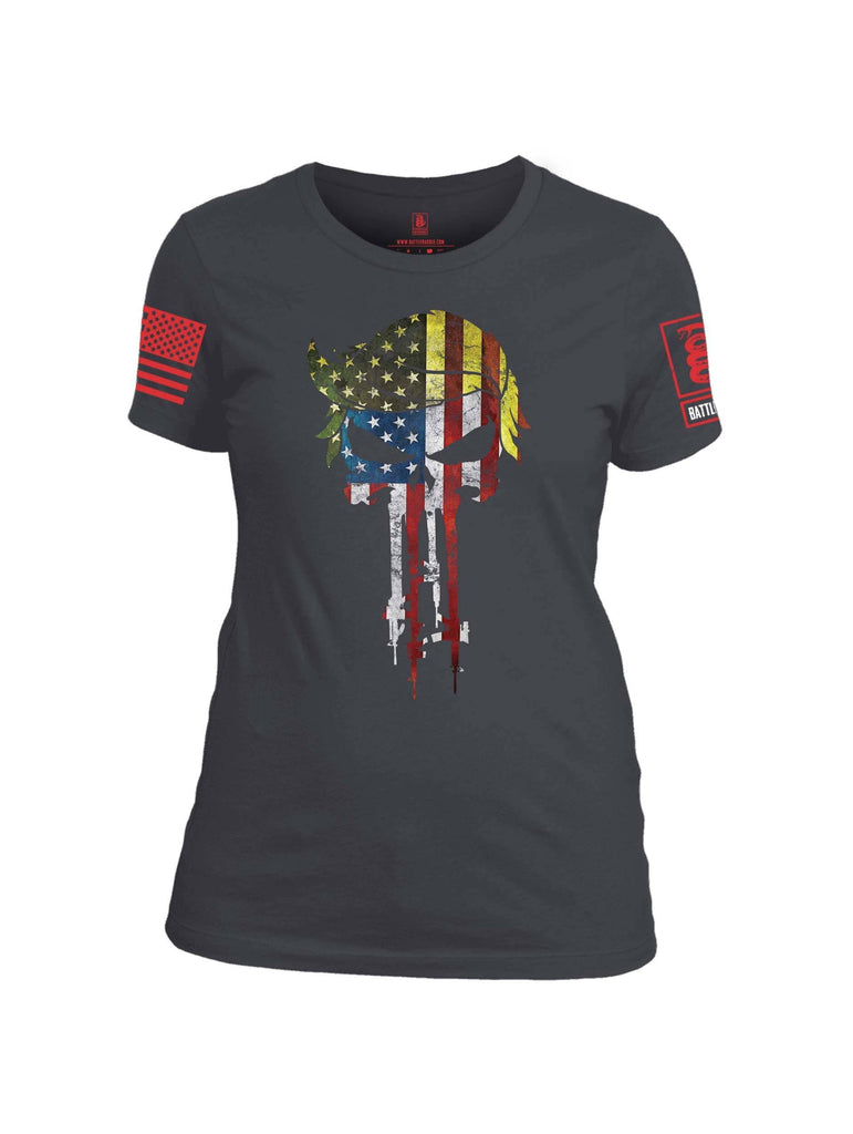 Battleraddle Mr. President Expounder USA Flag Red Sleeve Print Womens Cotton Crew Neck T Shirt shirt|custom|veterans|Apparel-Womens T Shirt-cotton