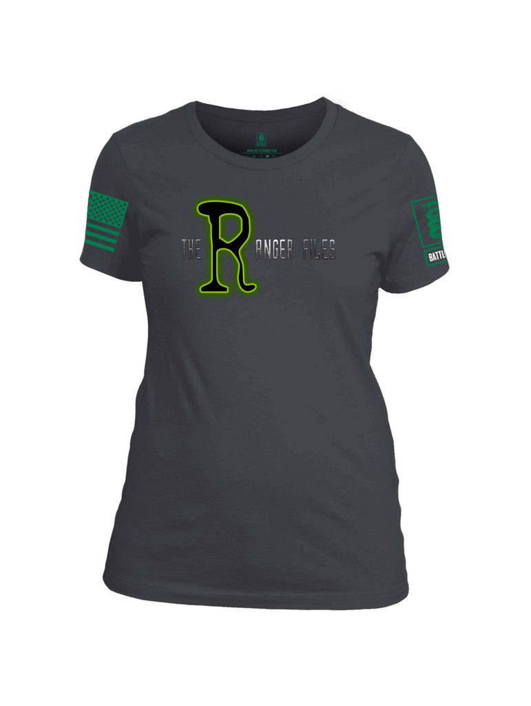 Battleraddle The Ranger Files Green Sleeve Print Womens Cotton Crew Neck T Shirt shirt|custom|veterans|Apparel-Womens T Shirt-cotton