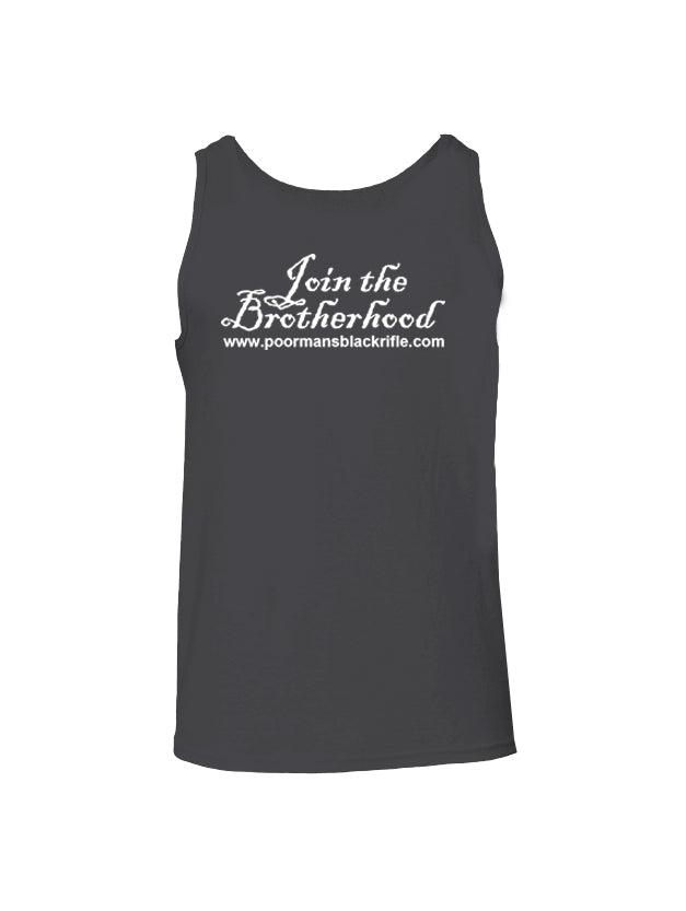 Battleraddle Poor Man's Black Rifle PMBR Join The Brotherhood Mens Cotton Tank Top