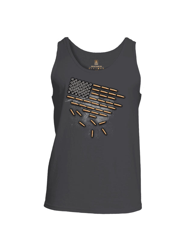 Battleraddle Bullet Flag Mens Cotton Tank Top - Battleraddle® LLC