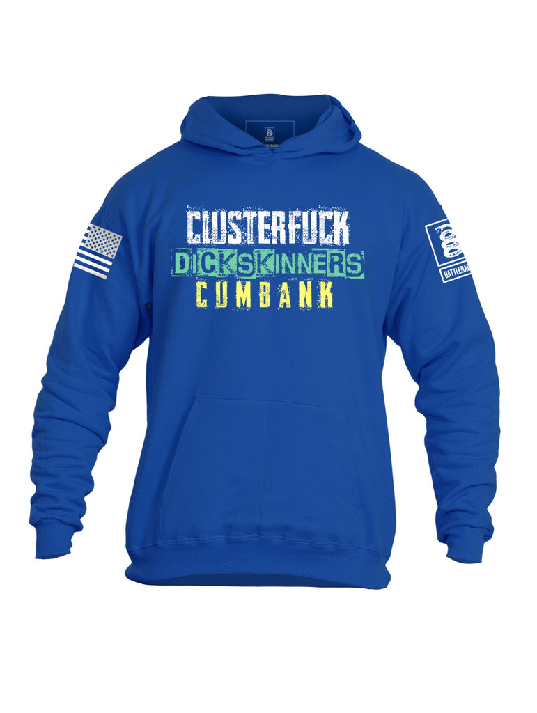 Battleraddle Clusterfuck Dick Skinners Cumbank Mens Cotton Pullover Hoodie With Pockets - Battleraddle® LLC