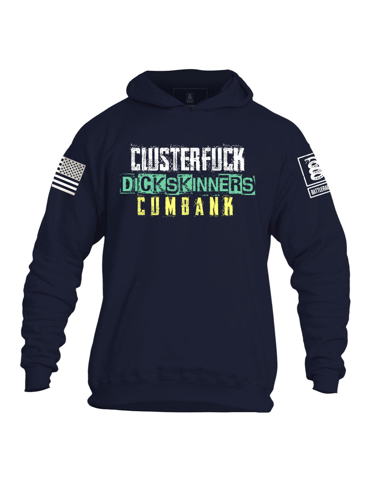 Battleraddle Clusterfuck Dick Skinners Cumbank Mens Cotton Pullover Hoodie With Pockets - Battleraddle® LLC