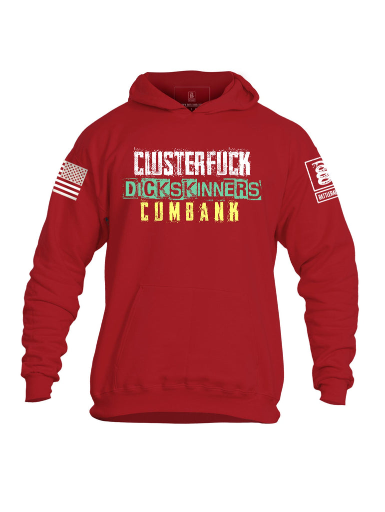 Battleraddle Clusterfuck Dick Skinners Cumbank Mens Cotton Pullover Hoodie With Pockets - Battleraddle® LLC