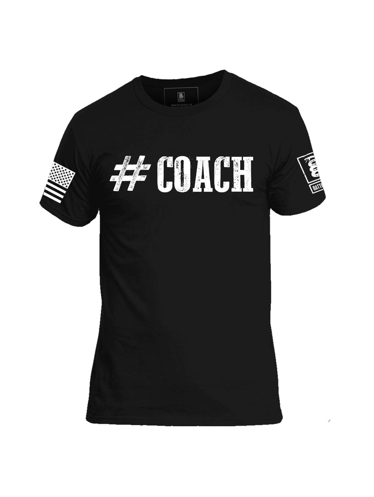 Battleraddle #Coach Mens Cotton Crew Neck T Shirt - Battleraddle® LLC