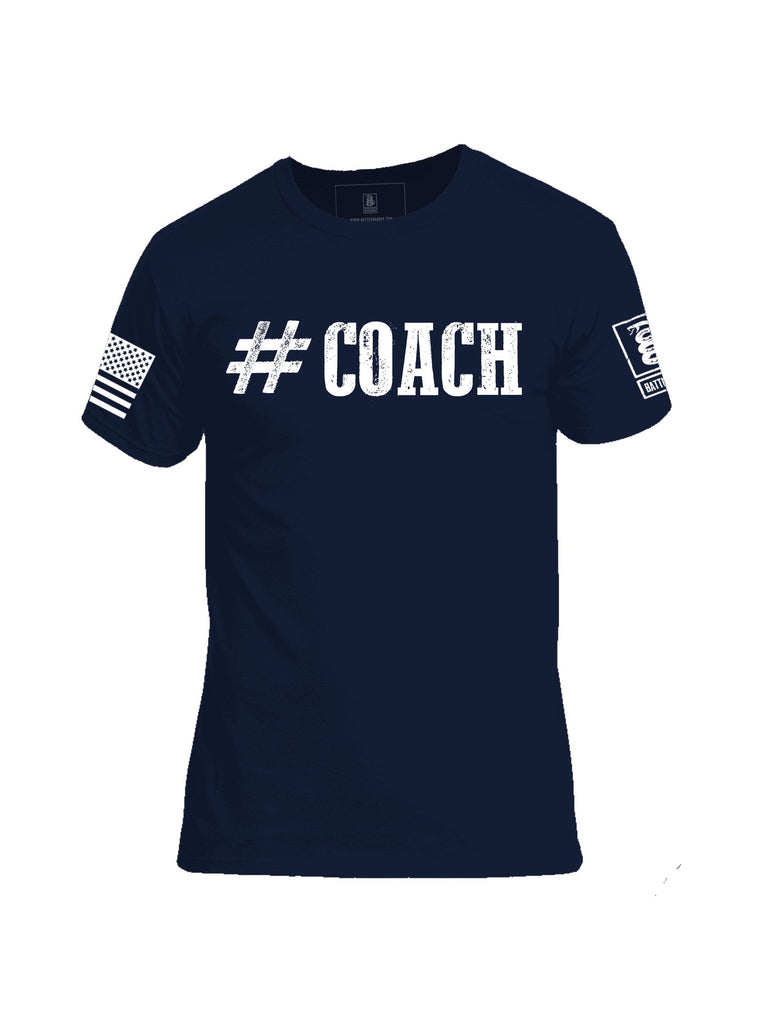 Battleraddle #Coach Mens Cotton Crew Neck T Shirt - Battleraddle® LLC