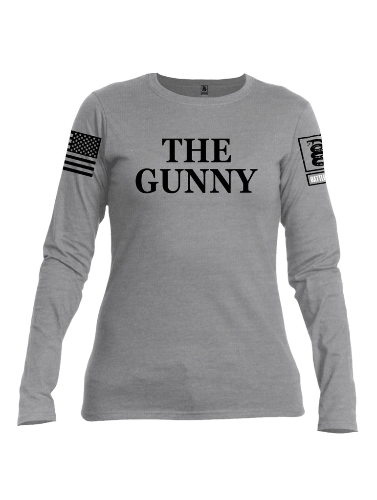 Battleraddle The Gunny {sleeve_color} Sleeves Women Cotton Crew Neck Long Sleeve T Shirt