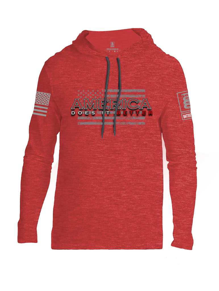 Battleraddle America Does It Better {sleeve_color} Sleeves Men Cotton Thin Cotton Lightweight Hoodie