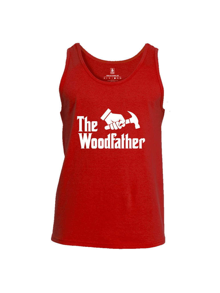 Battleraddle The Woodfather White Sleeves Men Cotton Cotton Tank Top