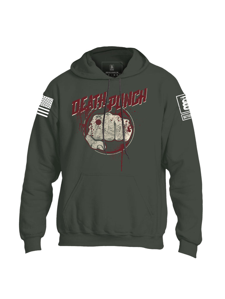 Battleraddle Death Punch Mens Blended Hoodie With Pockets