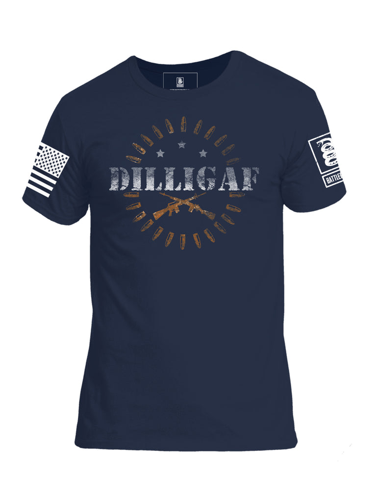 Battleraddle Dilligaf Mens Cotton Crew Neck T Shirt