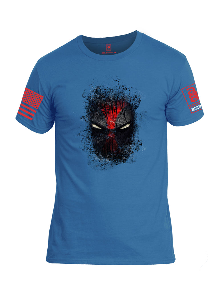 Battleraddle Smoked Avenger Dead Man Snake Eyes Red Sleeve Print Mens Cotton Crew Neck T Shirt