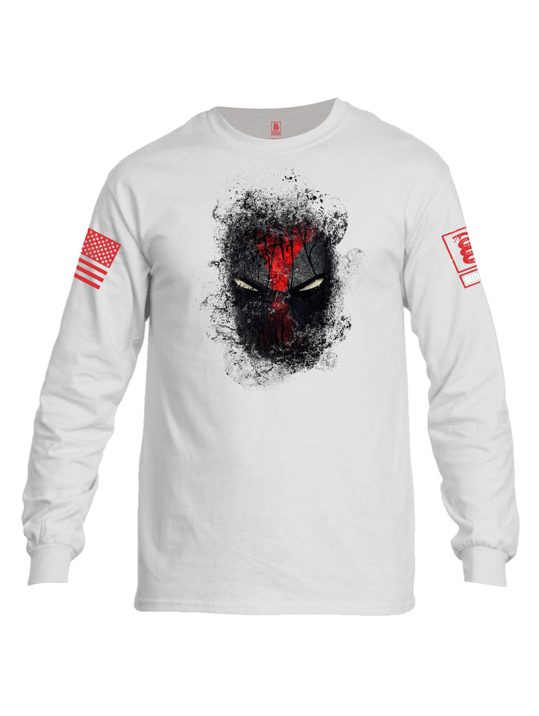 Battleraddle Smoked Avenger Dead Man Snake Eyes Red Sleeve Print Mens Cotton Long Sleeve Crew Neck T Shirt