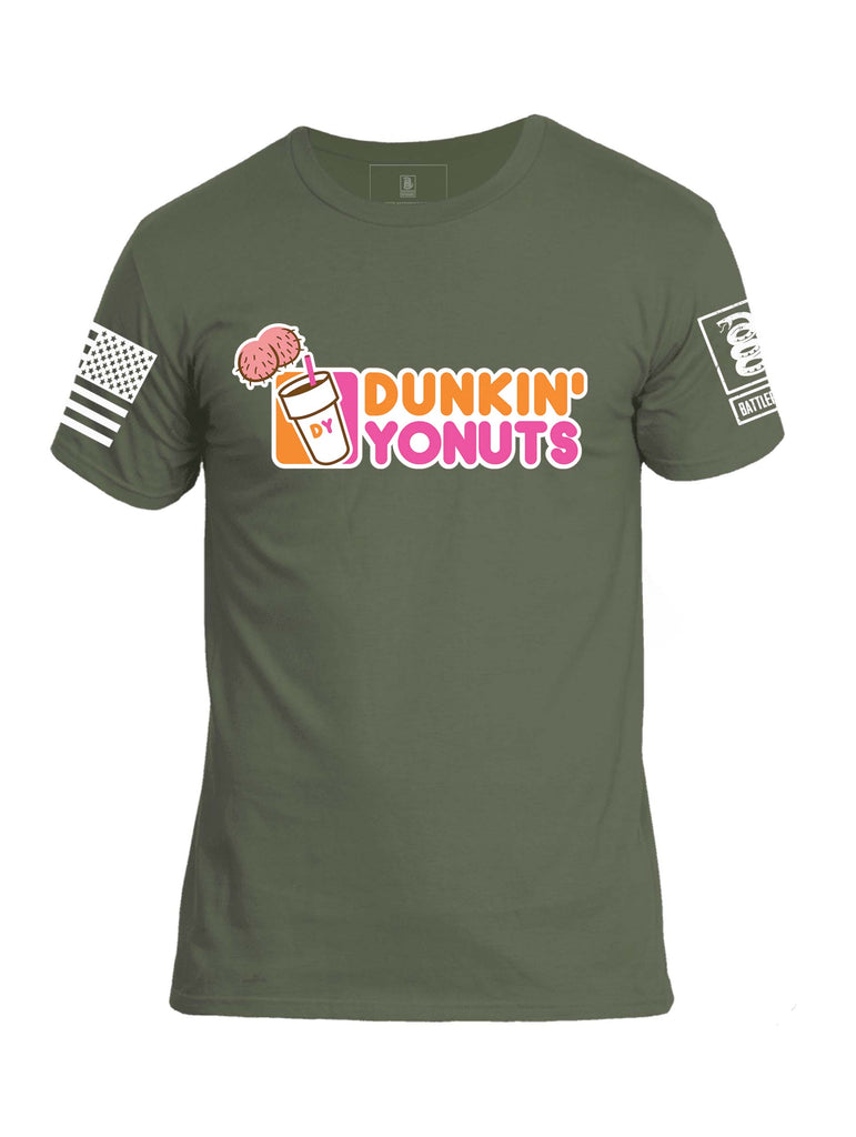Battleraddle Dunkin Yonuts V2 Mens Crew Neck Cotton T Shirt