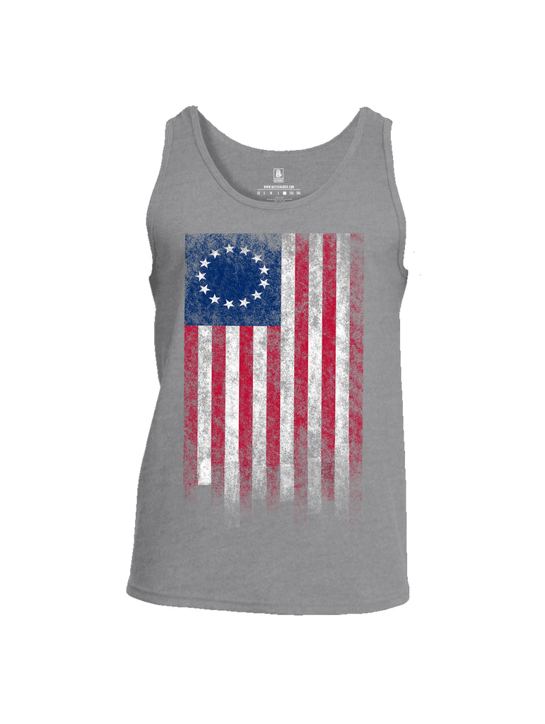 Battleraddle Thirteen Colonies Flag Men Cotton Cotton Tank Top