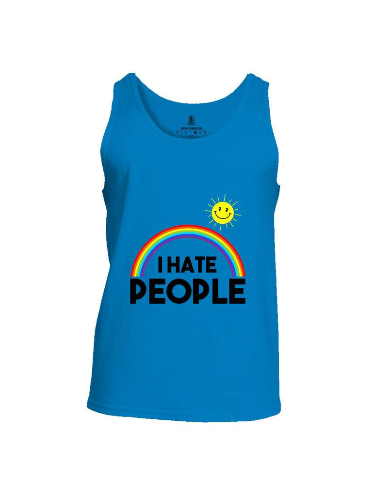 Battleraddle I Hate People {sleeve_color} Sleeves Men Cotton Cotton Tank Top