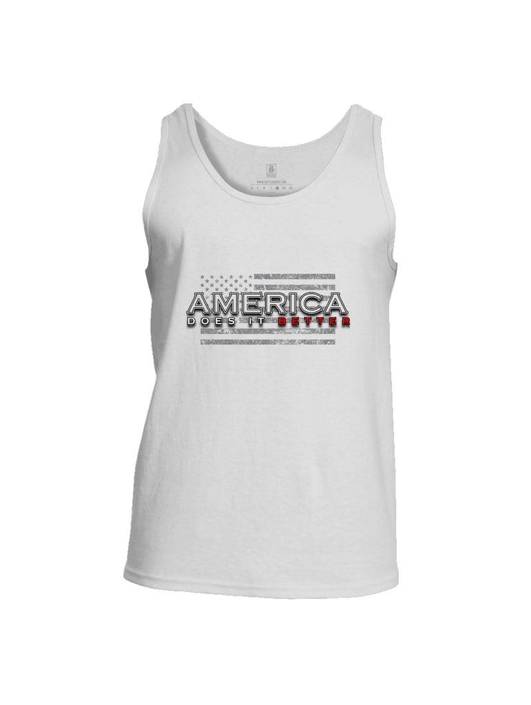 Battleraddle America Does It Better {sleeve_color} Sleeves Men Cotton Cotton Tank Top