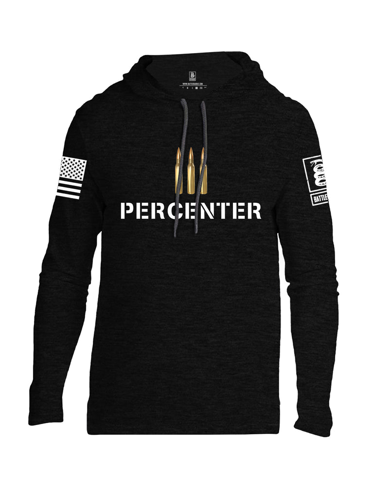 Battleraddle Iii Percenter White {sleeve_color} Sleeves Men Cotton Thin Cotton Lightweight Hoodie