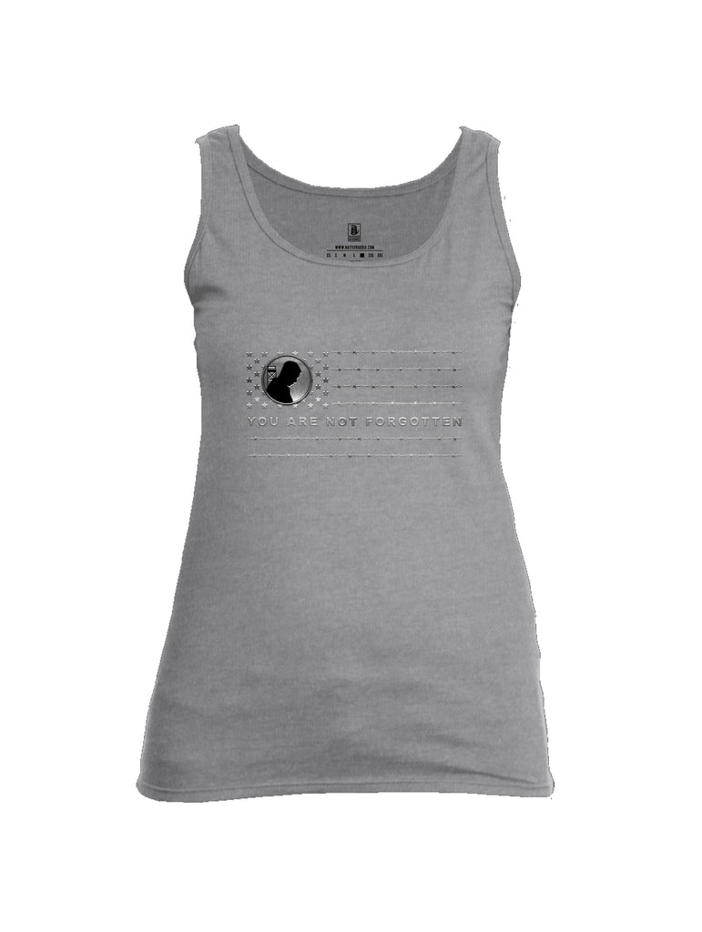 Battleraddle You Are Not Forgotten {sleeve_color} Sleeves Women Cotton Cotton Tank Top
