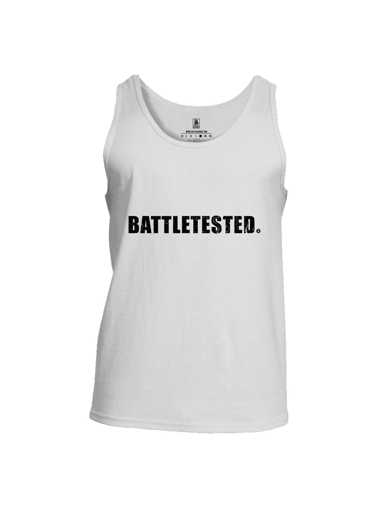 Battleraddle Battletested Black {sleeve_color} Sleeves Men Cotton Cotton Tank Top