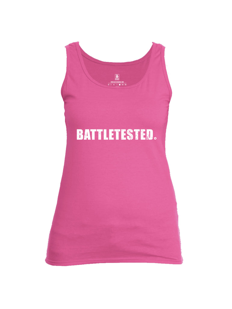 Battleraddle Battletested White {sleeve_color} Sleeves Women Cotton Cotton Tank Top