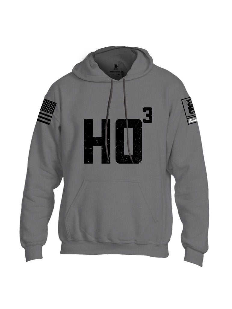 Battleraddle Ho Black Sleeves Uni Cotton Blended Hoodie With Pockets