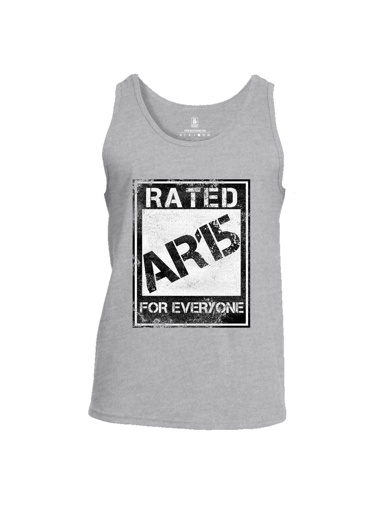 Battleraddle Rated Ar15 For Everyone  Men Cotton Cotton Tank Top