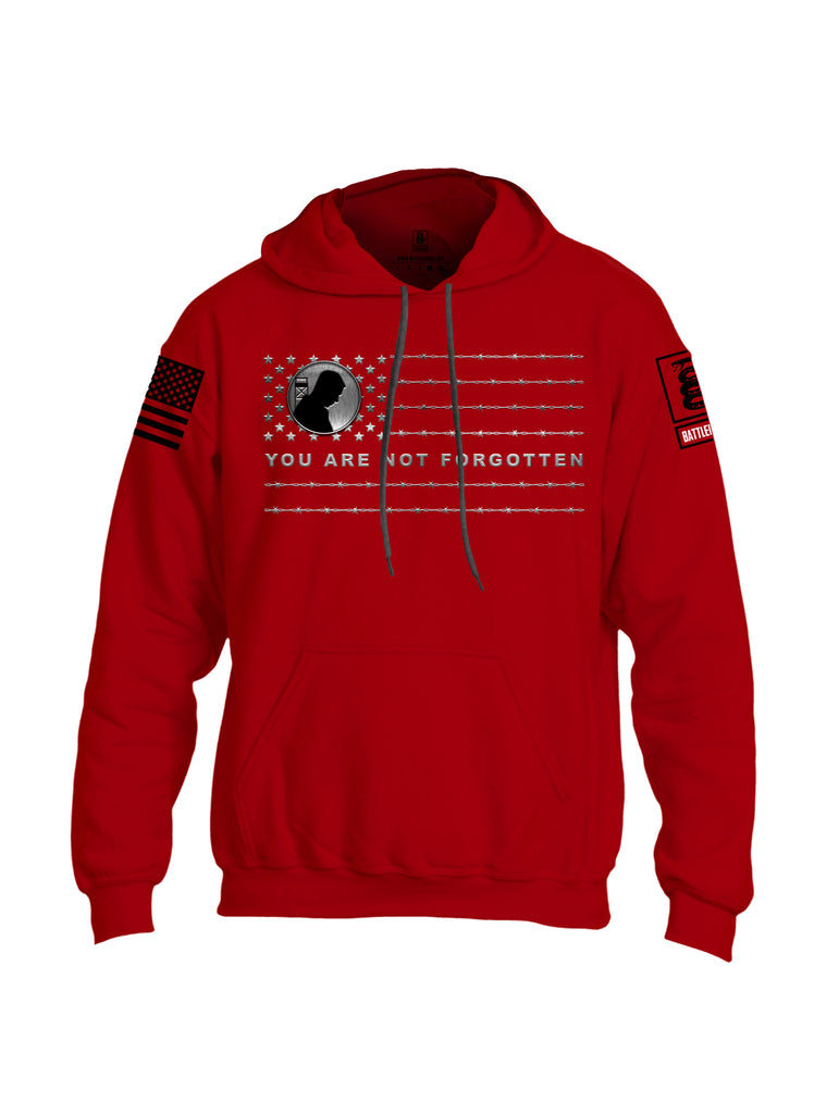 Battleraddle You Are Not Forgotten {sleeve_color} Sleeves Uni Cotton Blended Hoodie With Pockets