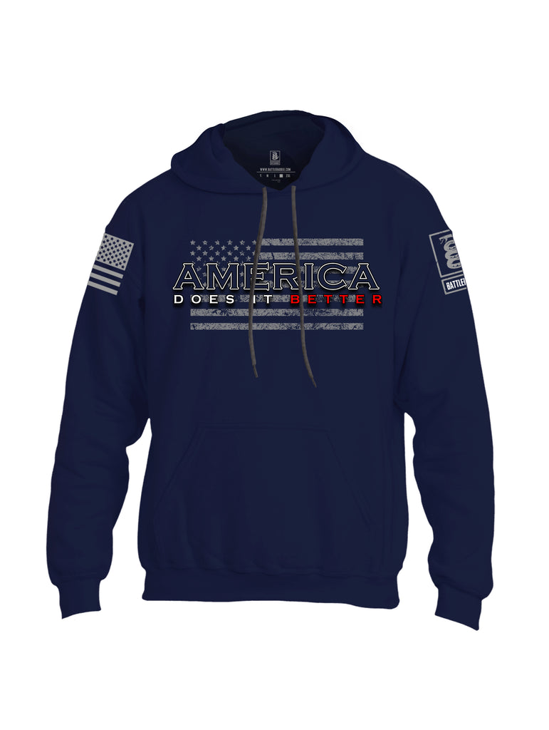 Battleraddle America Does It Better {sleeve_color} Sleeves Uni Cotton Blended Hoodie With Pockets