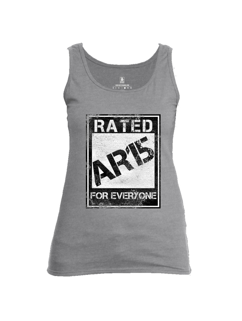 Battleraddle Rated Ar15 For Everyone  Women Cotton Cotton Tank Top