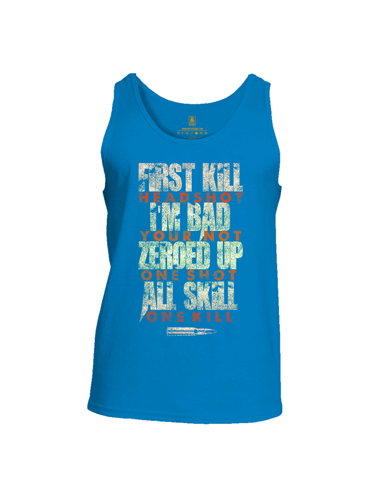 Battleraddle First Kill Head Shot Mens Cotton Tank Top