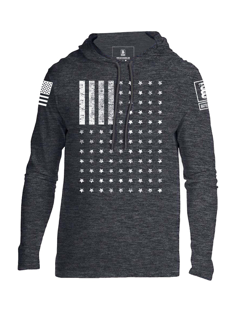 Battleraddle Vertical Four Blocks Flag Mens Thin Cotton Lightweight Hoodie