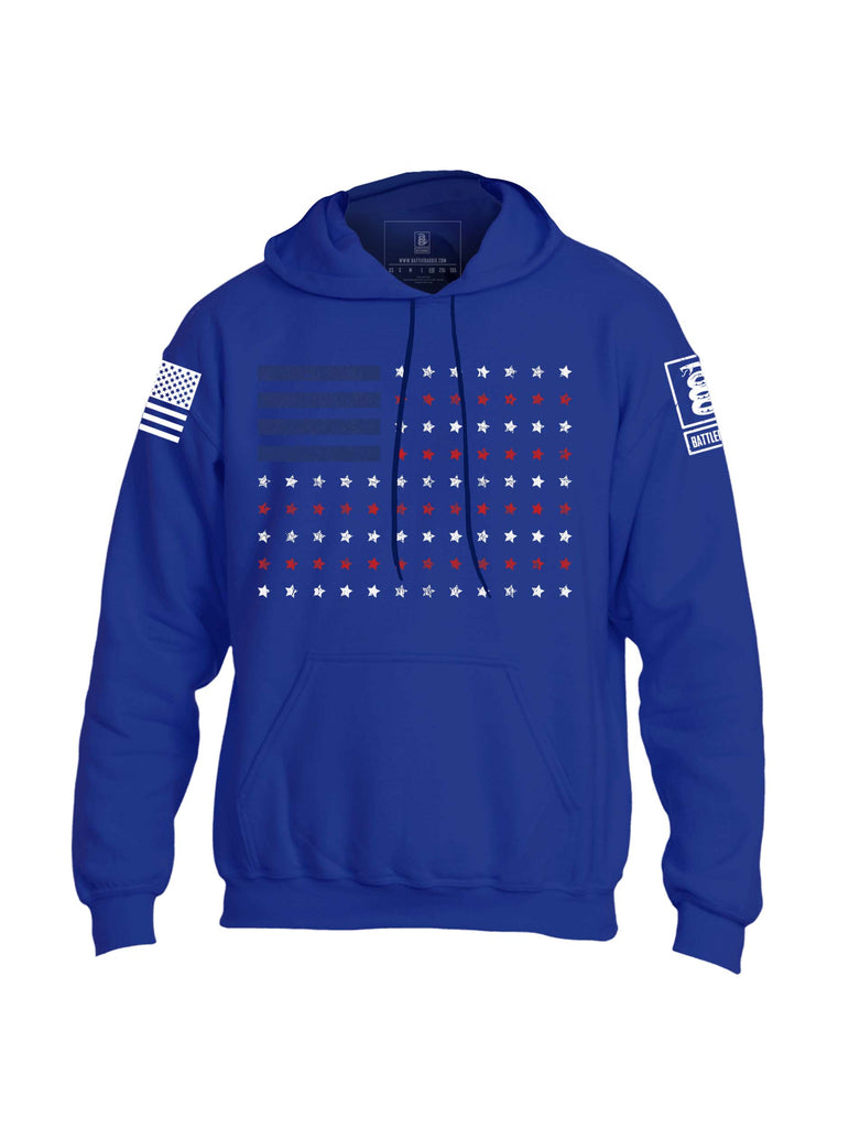 Battleraddle Horizontal Four Blocks Flag Mens Blended Hoodie With Pockets